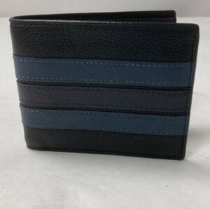 Coach Leather Wallet Varsity Stripe - COA
